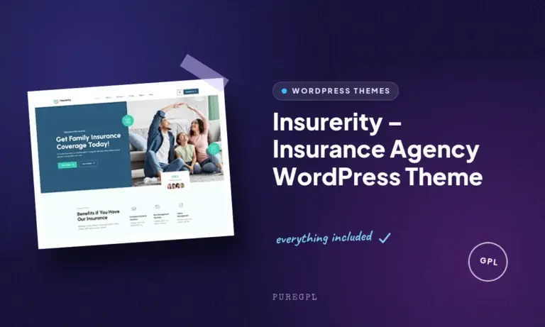 insurerity insurance agency wordpress theme