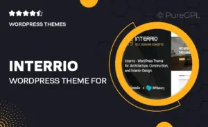 Interrio – WordPress Theme for Architecture and Interior Design