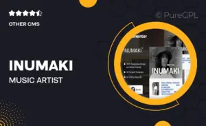 Inumaki – Music Artist Portfolio Elementor Template Kit