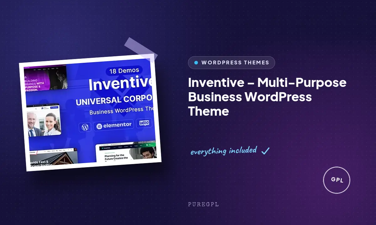 Inventive – Multi-Purpose Business WordPress Theme