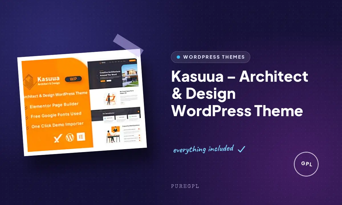 Kasuua – Architect & Design WordPress Theme