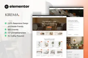 Kirema – Furniture Shop Elementor Pro Template Kit