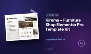 kirema furniture shop elementor pro template kit