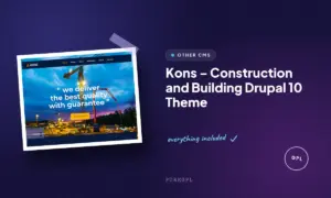 kons construction and building drupal 10 theme