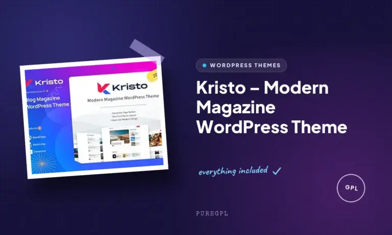 kristo modern magazine wordpress theme