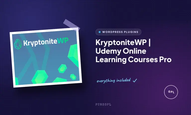 kryptonitewp udemy online learning courses pro