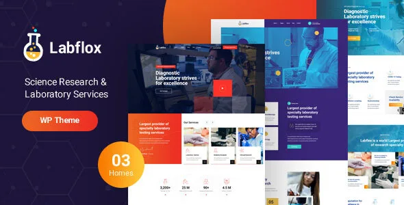labflox laboratory research responsive wordpress theme 1