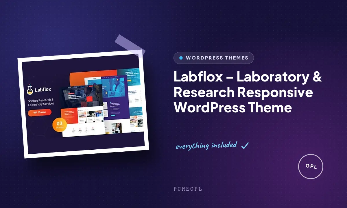 Labflox – Laboratory & Research Responsive WordPress Theme