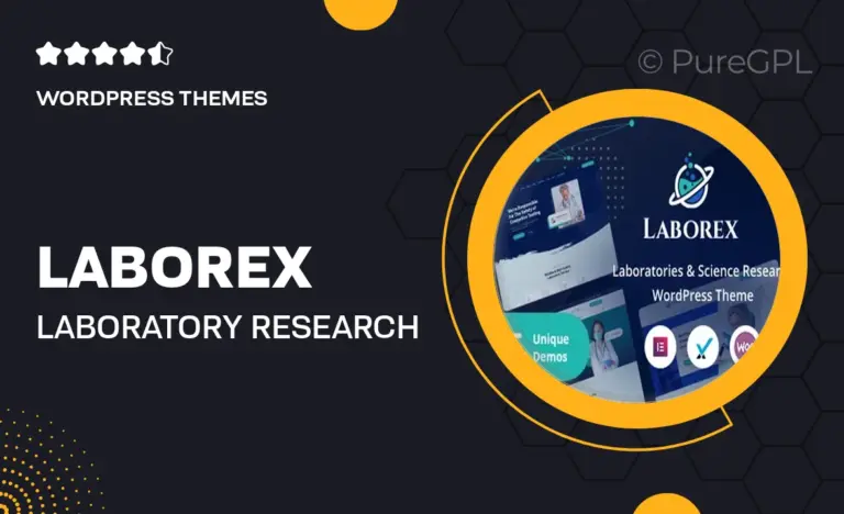 laborex laboratory research wordpress theme
