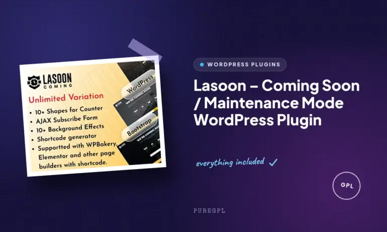lasoon coming soon maintenance mode wordpress plugin