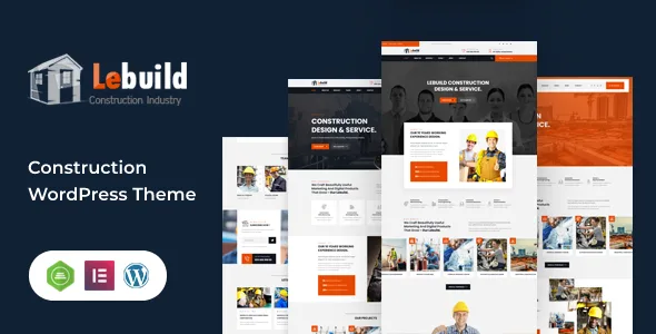 lebuild construction industry company wordpress theme 1