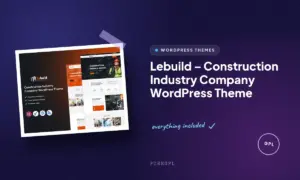 lebuild construction industry company wordpress theme