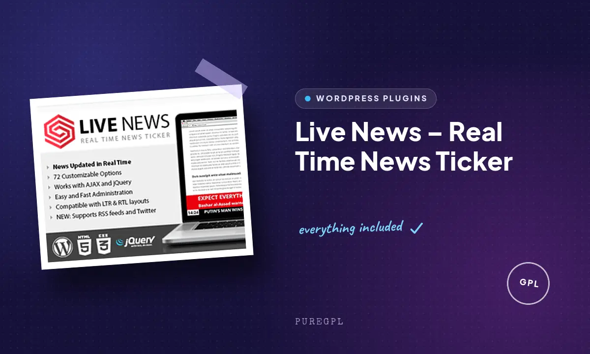 Live News – Real Time News Ticker