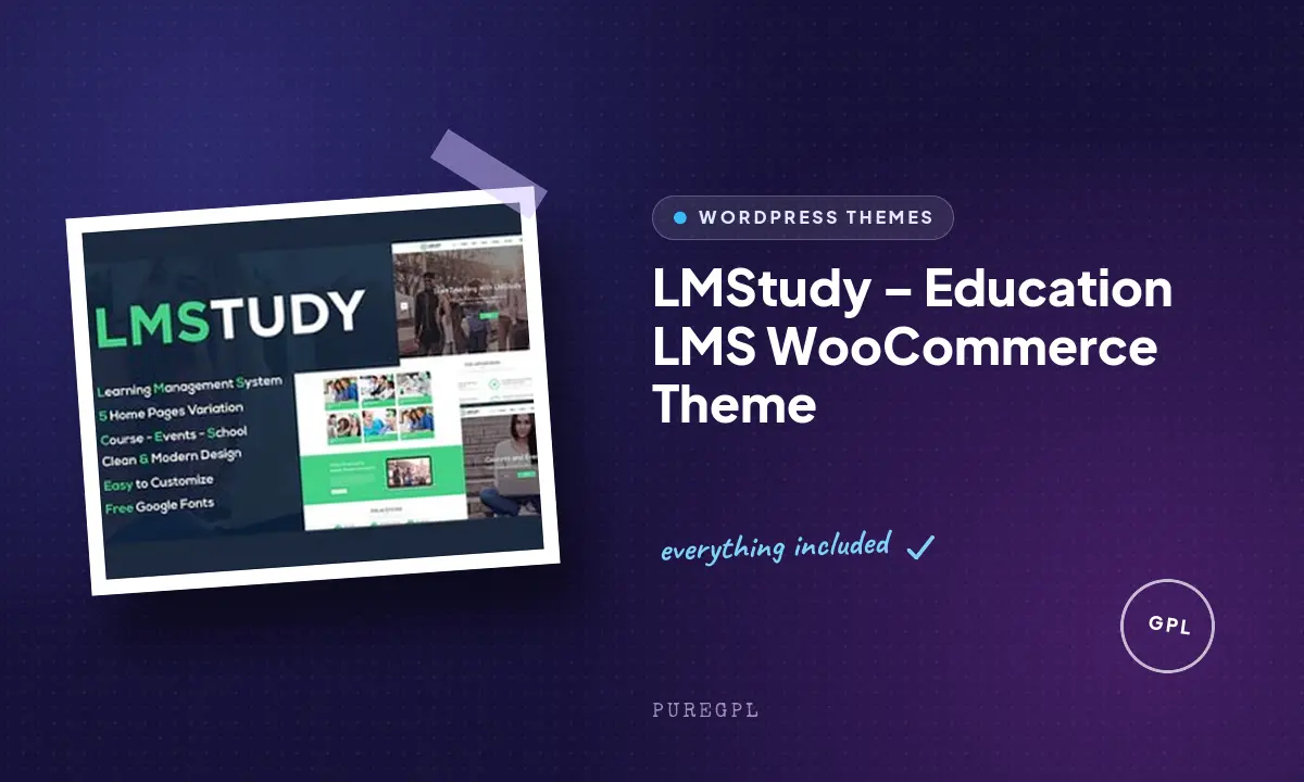 LMStudy – Education LMS WooCommerce Theme