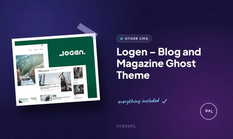 logen blog and magazine ghost theme