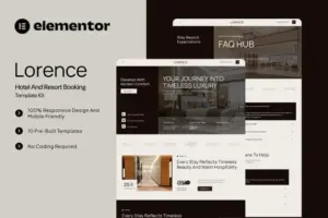 Lorence – Hotel & Resort Booking Elementor Template Kit