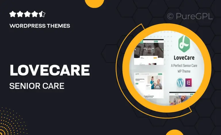 lovecare senior care wordpress theme