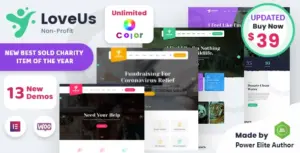 Loveus – NonProfit Charity WordPress Theme