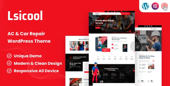 lsicool ac car repair wordpress theme 1