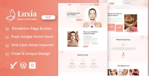 Luxia – Beauty & Spa Center WordPress Theme