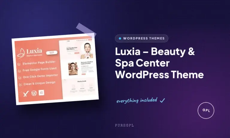 luxia beauty spa center wordpress theme