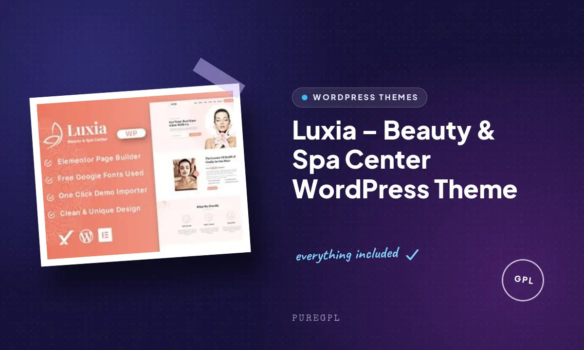Luxia – Beauty & Spa Center WordPress Theme