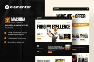 Machina – Industry & Manufacture Elementor Template Kit