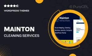 Mainton – Cleaning Services WordPress Theme