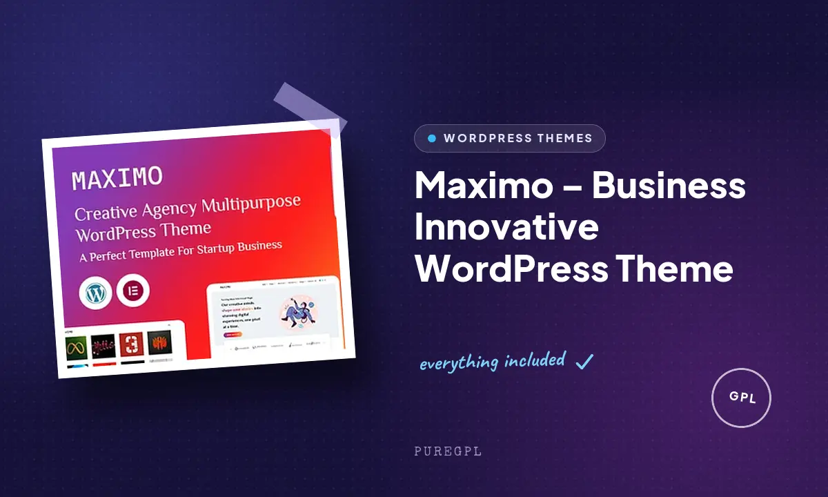 Maximo – Business Innovative WordPress Theme