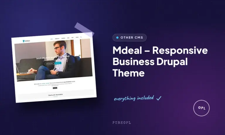 mdeal responsive business drupal theme