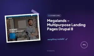 megalands multipurpose landing pages drupal 8
