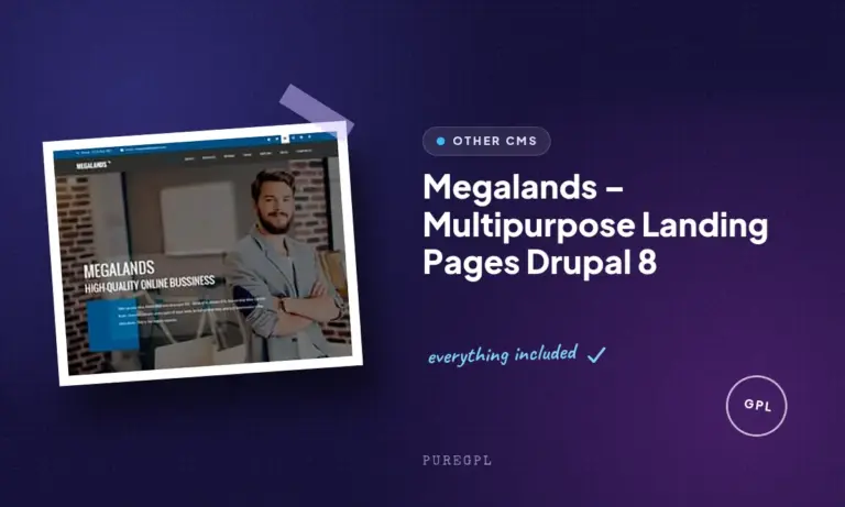 megalands multipurpose landing pages drupal 8
