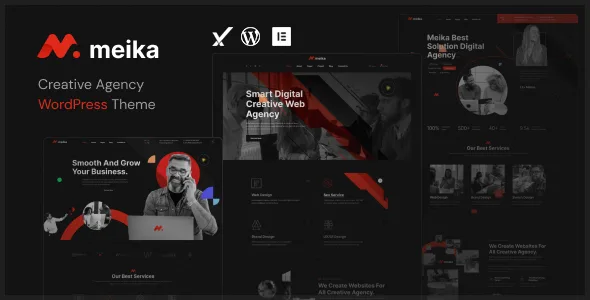 meika creative agency wordpress theme 1