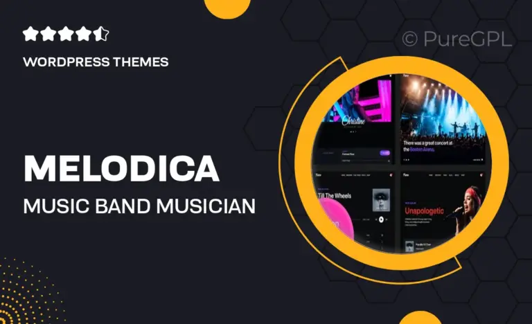 melodica music band musician wordpress theme