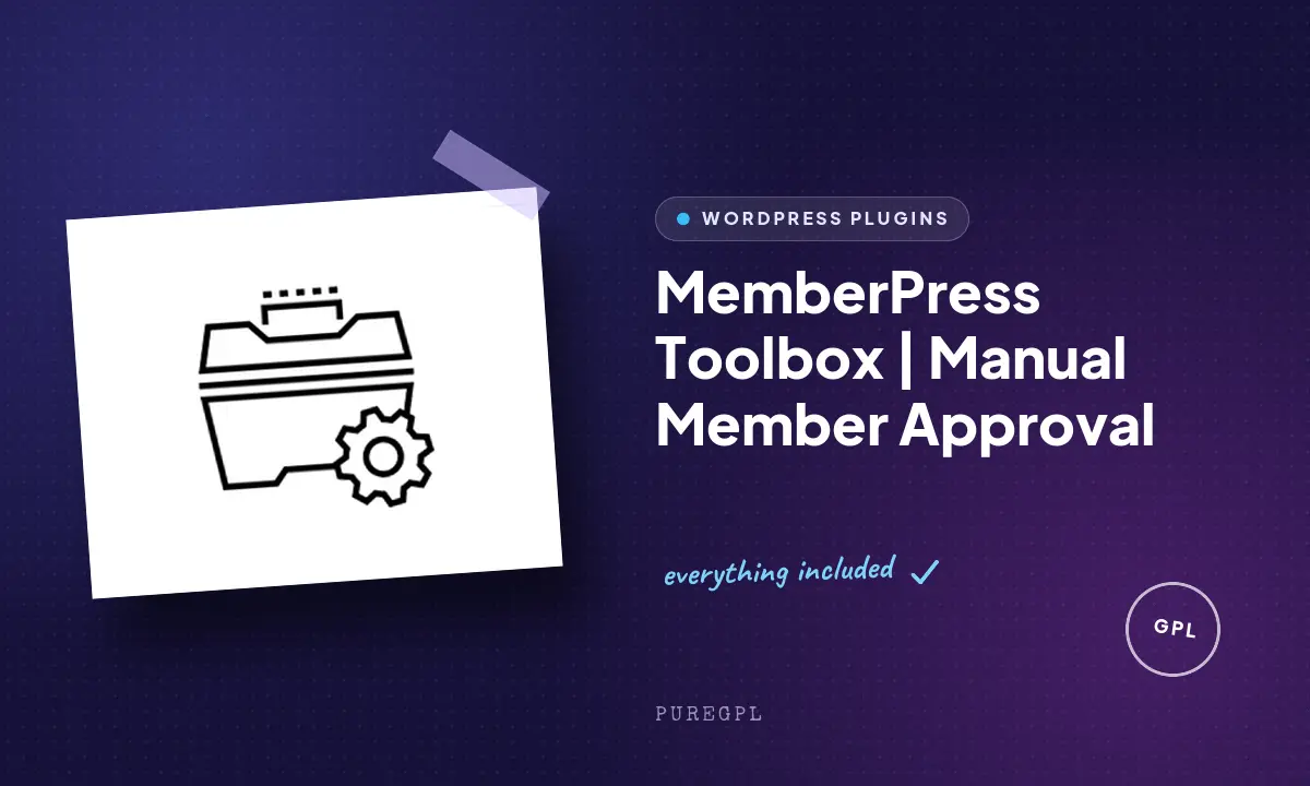 MemberPress Toolbox | Manual Member Approval