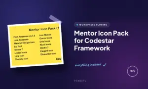 mentor icon pack for codestar framework