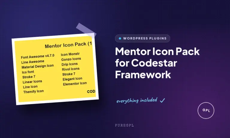 mentor icon pack for codestar framework