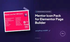 mentor icon pack for elementor page builder