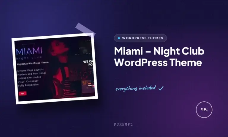 miami night club wordpress theme