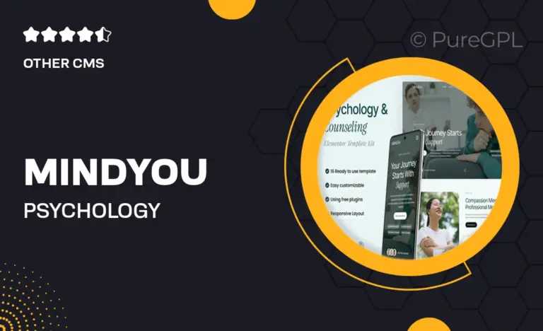 mindyou psychology counseling elementor template kit