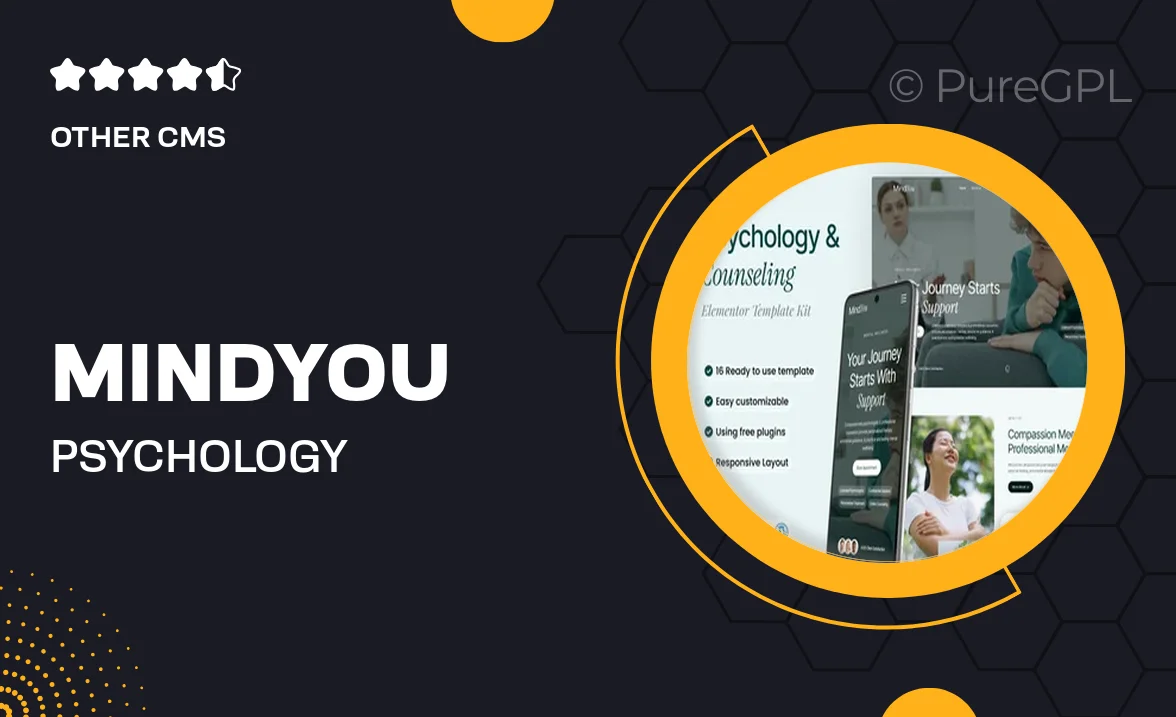 Mindyou – Psychology & Counseling Elementor Template Kit