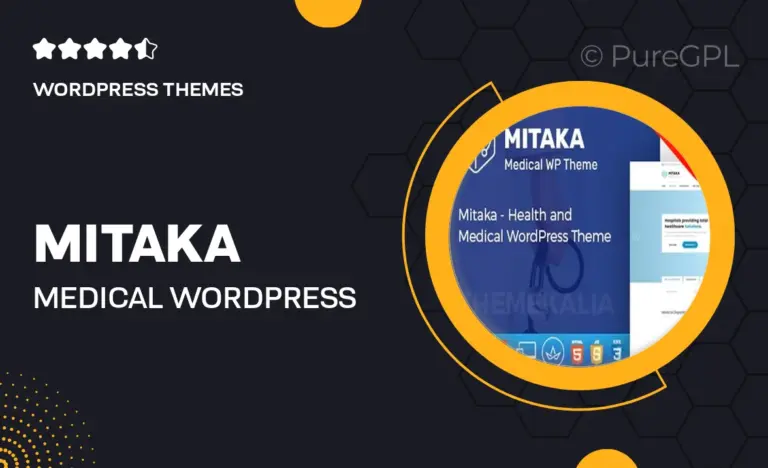 mitaka medical wordpress theme