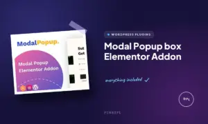 modal popup box elementor addon