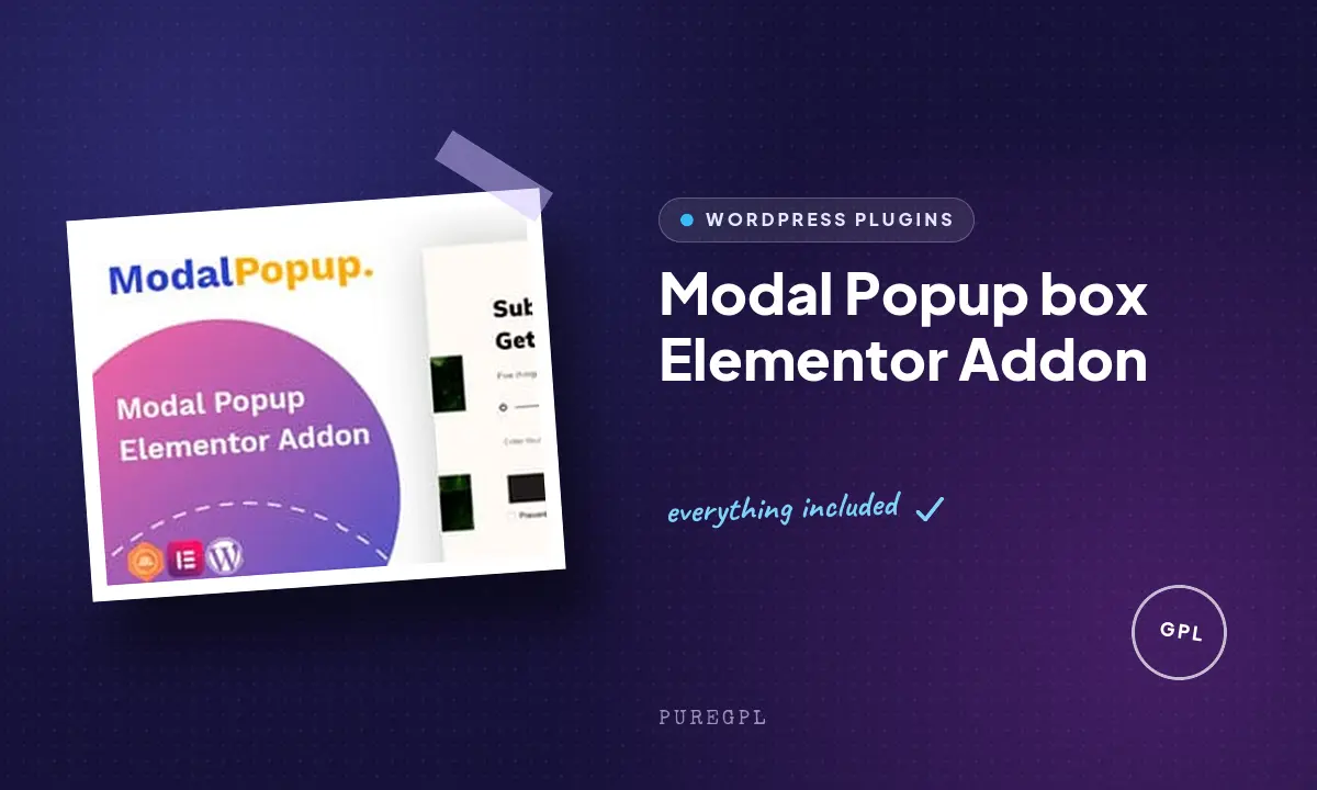 Modal Popup box Elementor Addon