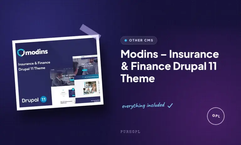 modins insurance finance drupal 11 theme
