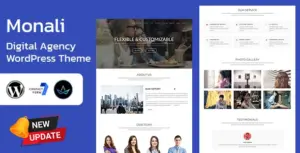 Monali – Business Agency WordPress Theme