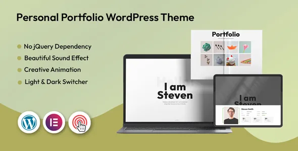 monji personal portfolio wordpress theme 1