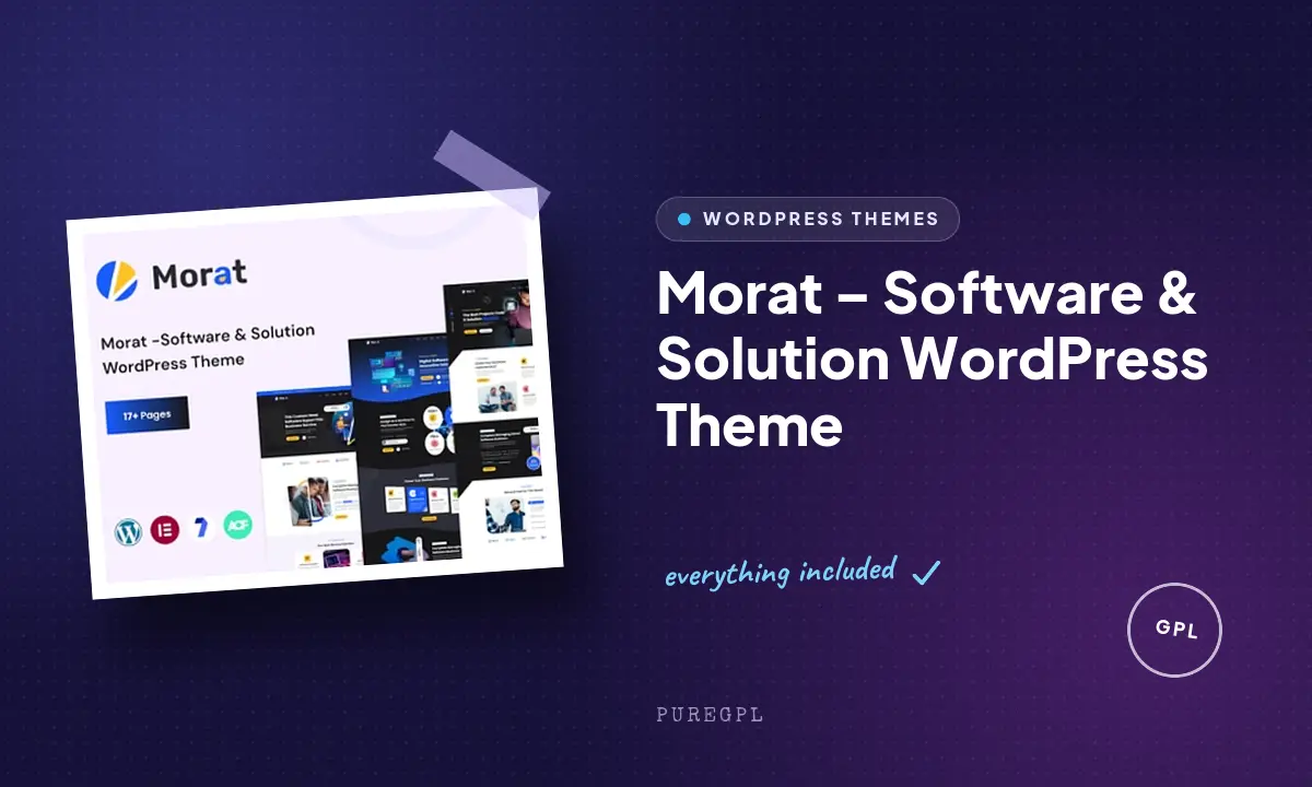 Morat – Software & Solution WordPress Theme