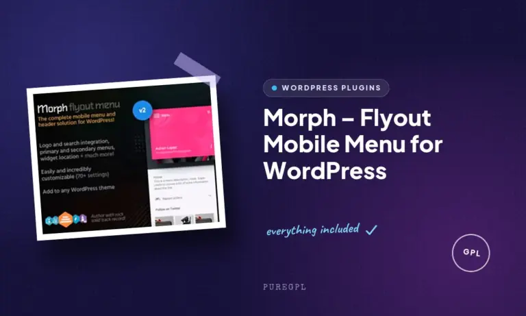 morph flyout mobile menu for wordpress