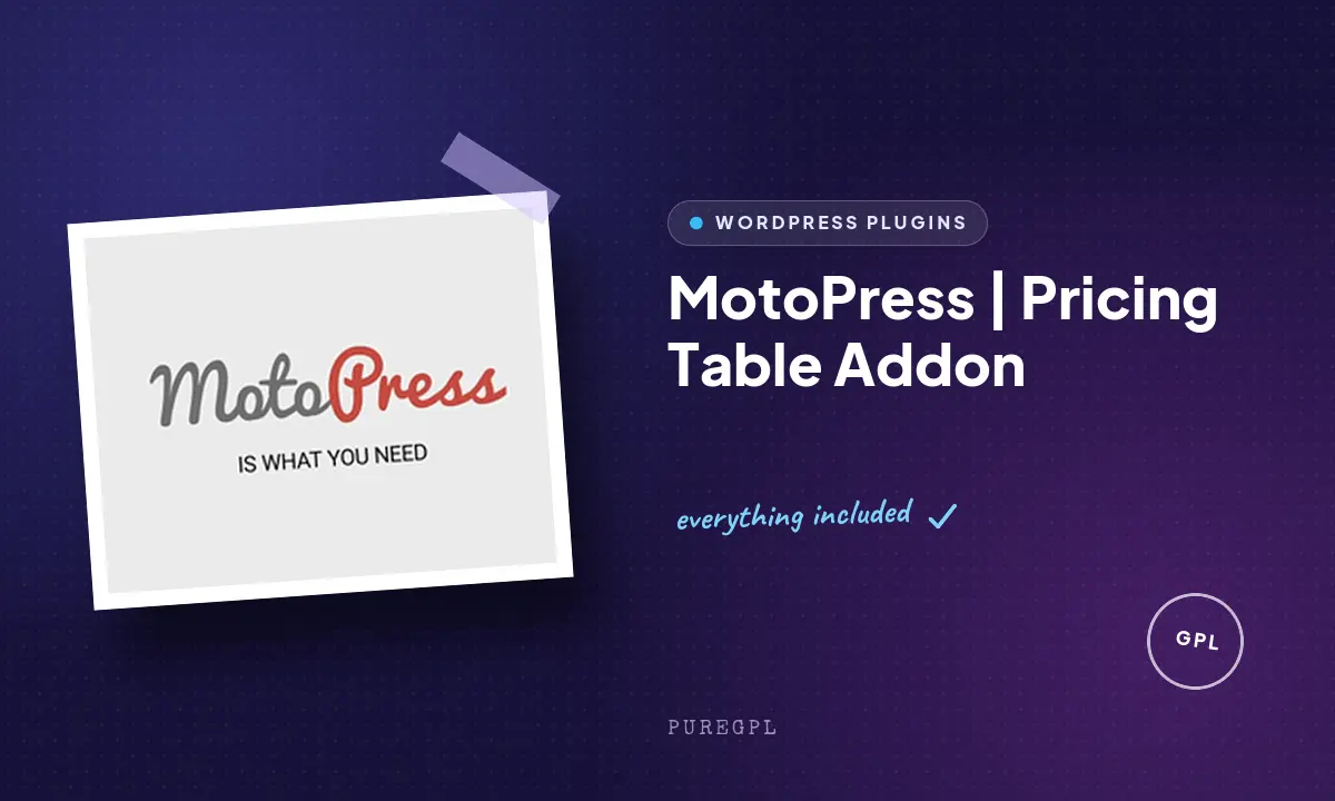 MotoPress | Pricing Table Addon